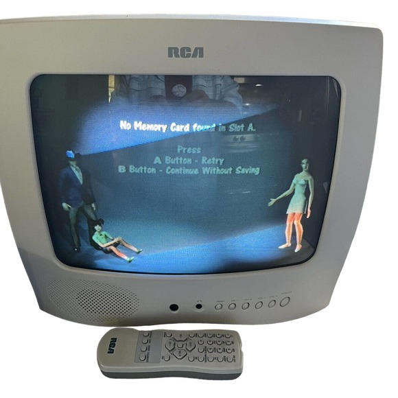 RCA Model E13344 13" CRT Color Television TV Retro Gaming - Tested With Remote - Picture 3 of 11